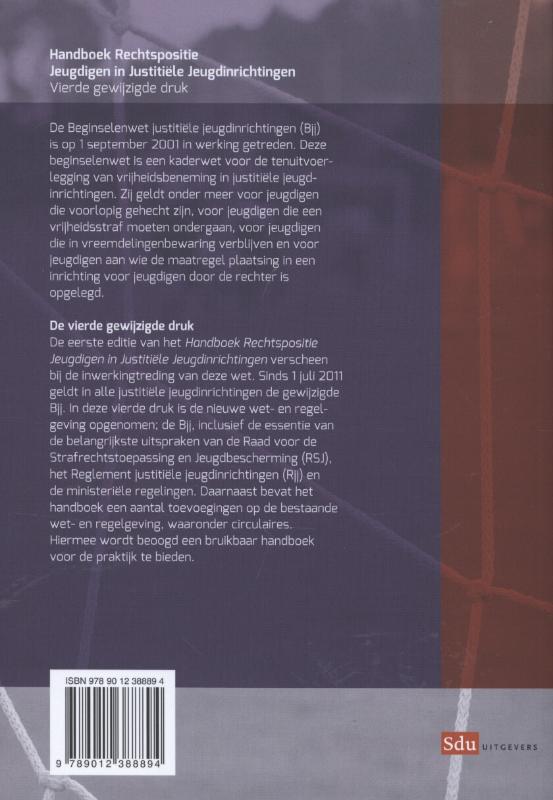 Achterkant van Handboek