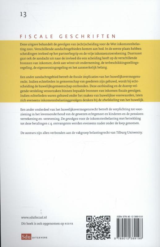Achterkant van Inkomstenbelasting en de gevolgen van (echt)scheiding