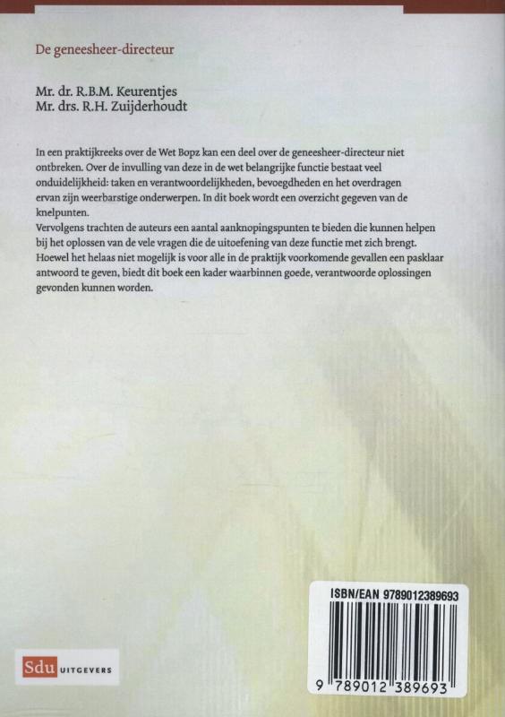 Achterkant van De geneesheer-directeur