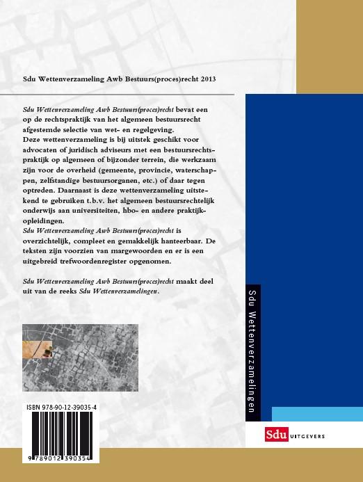 Achterkant van Awb bestuurs(proces)recht