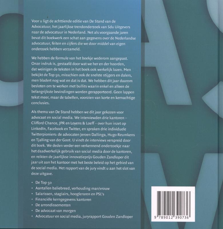 Achterkant van 2013