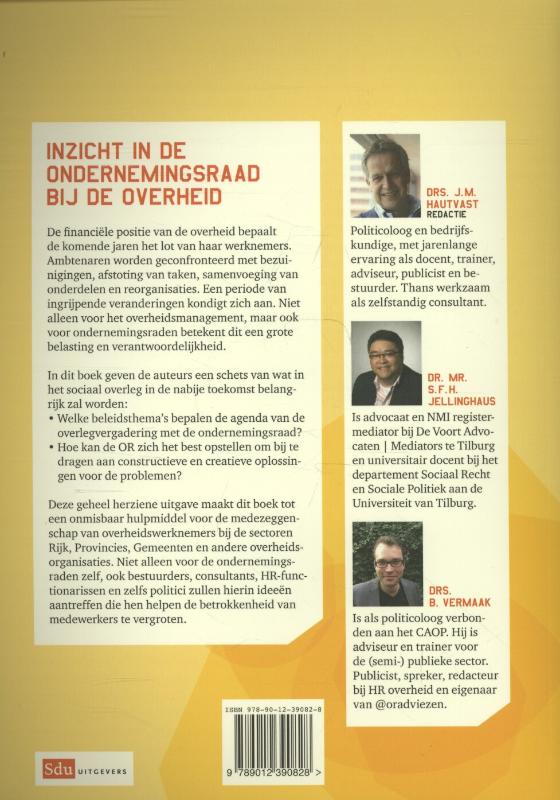 Achterkant van Inzicht in de ondernemingsraad bij de overheid