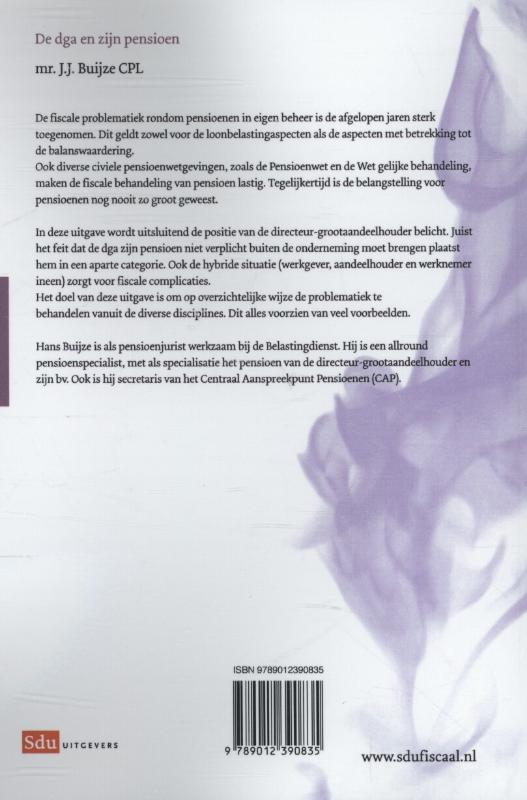 Achterkant van De dga en zijn pensioen