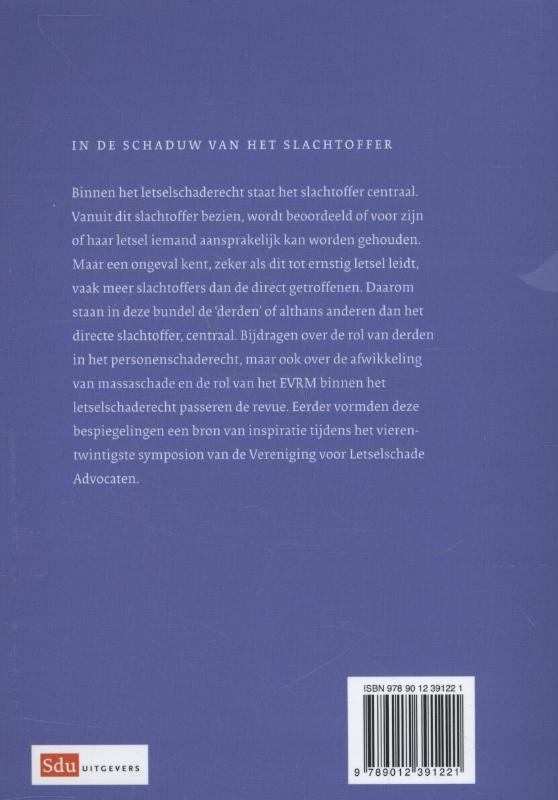 Achterkant van In de schaduw van het slachtoffer
