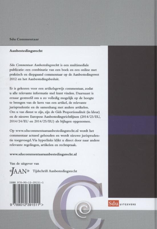 Achterkant van Aanbestedingsrecht