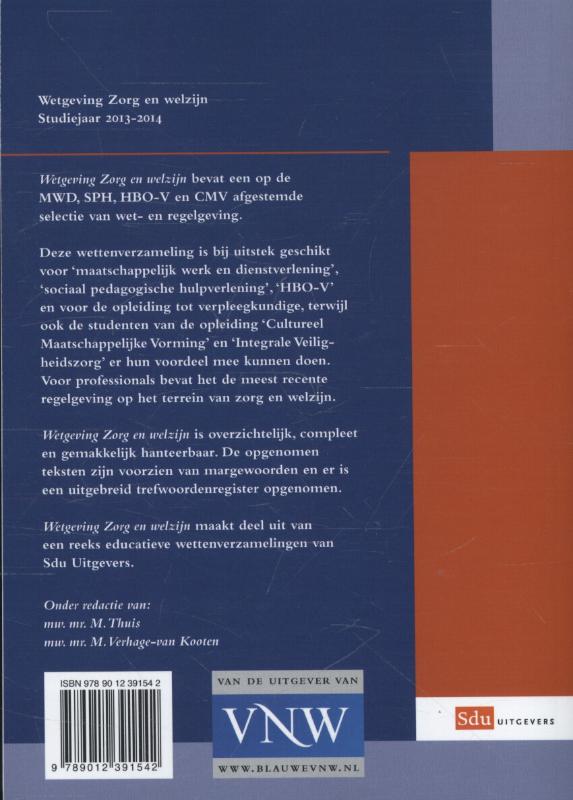 Achterkant van Studiejaar 2013-2014