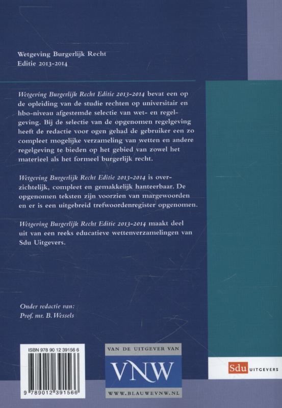 Achterkant van Studiejaar 2013-2014