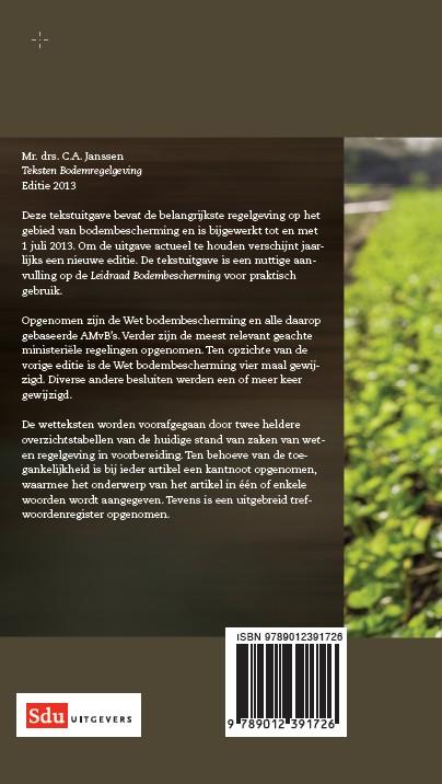 Achterkant van editie 2013