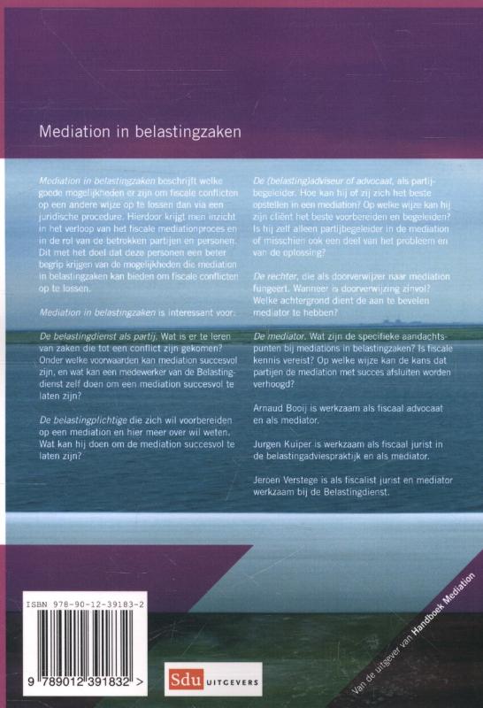 Achterkant van Mediation in belastingzaken