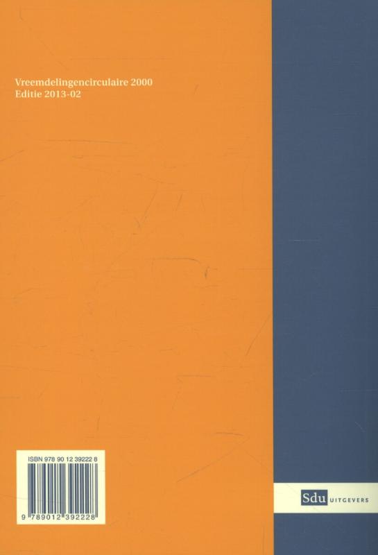 Achterkant van Vreemdelingencirculaire 2000