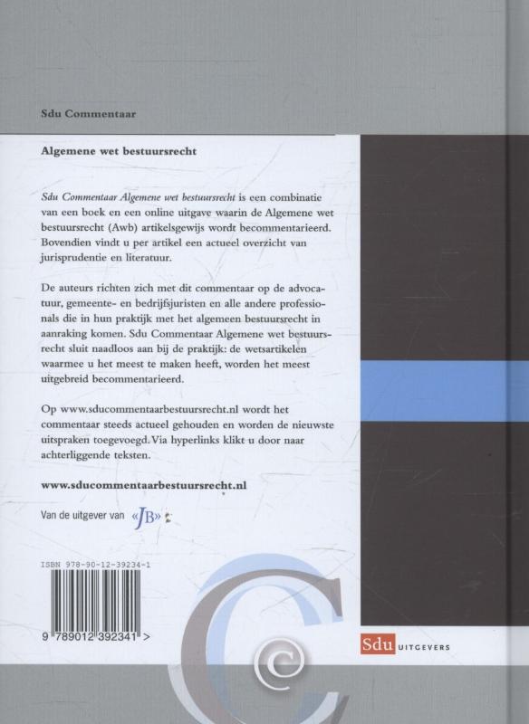 Achterkant van Algemene wet bestuursrecht