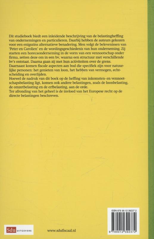 Achterkant van Inleiding belastingheffing ondernemingen en particulieren