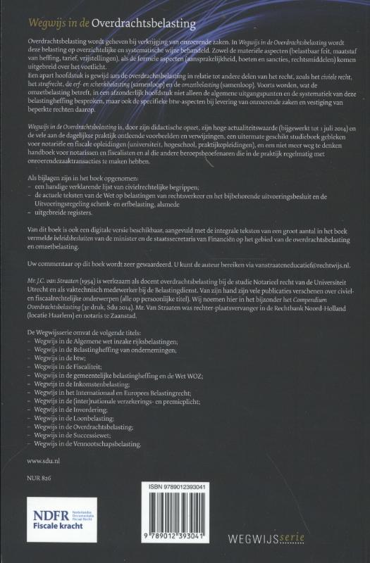 Achterkant van Wegwijs in de overdrachtsbelasting