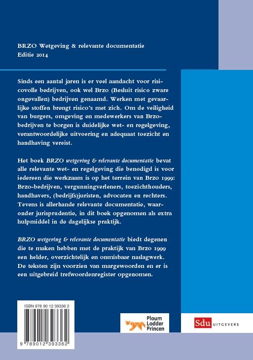 Achterkant van BRZO. Wetgeving en relevante documentatie