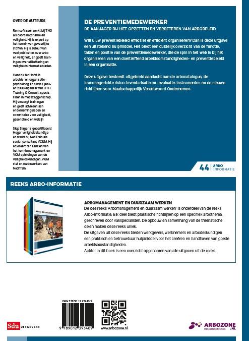 Achterkant van De Preventiemedewerker