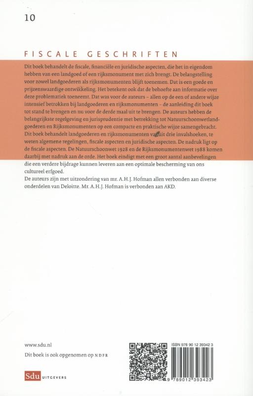 Achterkant van Natuurschoon en rijksmonumenten