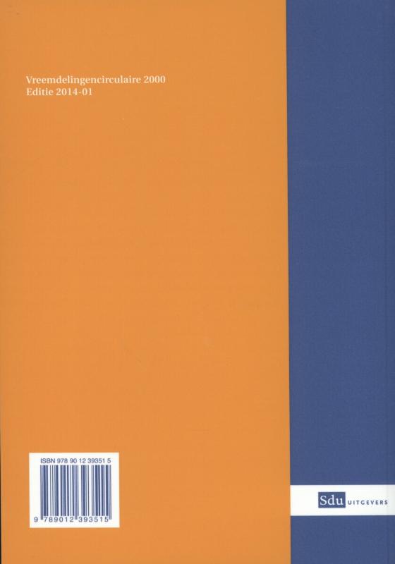 Achterkant van Vreemdelingencirculaire 2000