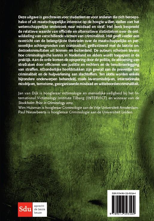 Achterkant van Actuele criminologie