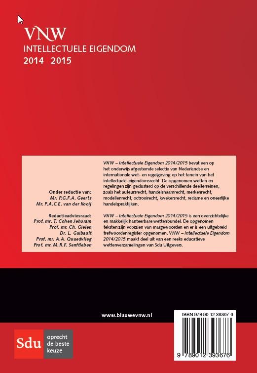 Achterkant van 2014 - 2015