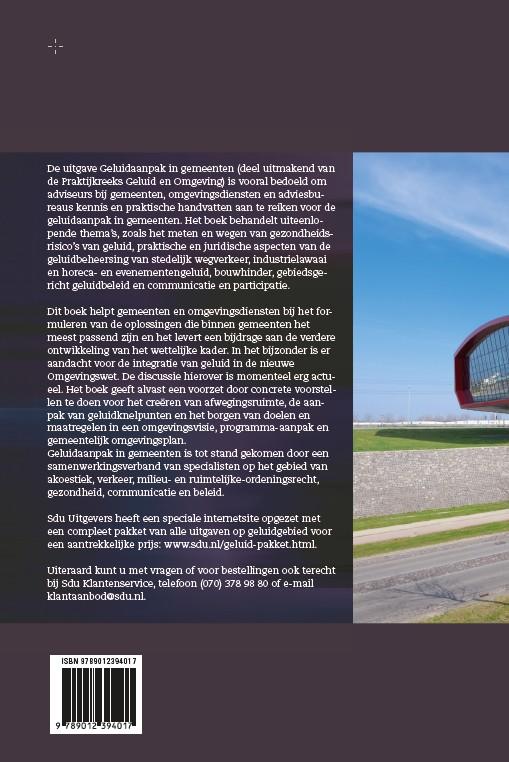 Achterkant van Geluidaanpak in gemeenten