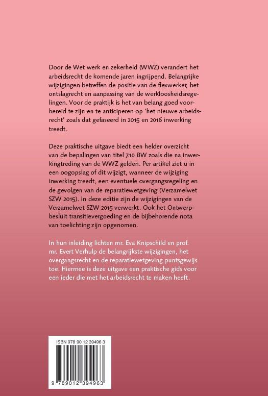 Achterkant van Wet werk en zekerheid