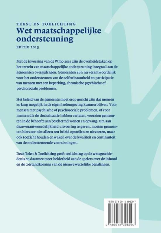 Achterkant van Tekst en toelichting WMO 2015