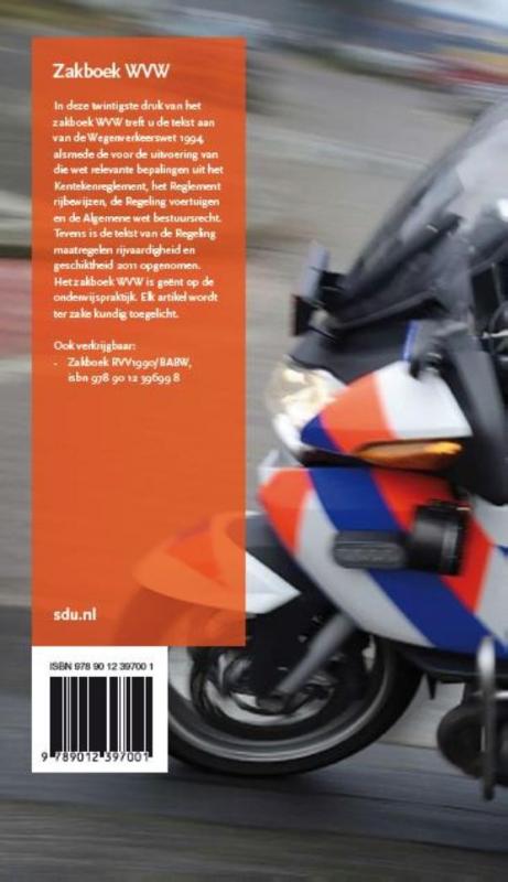 Achterkant van Zakboek wegenverkeerswet 1994