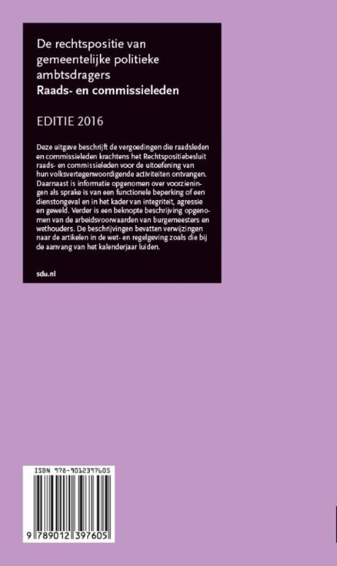 Achterkant van 2016
