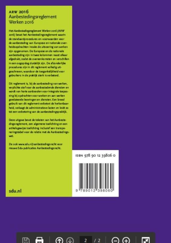 Achterkant van 2016