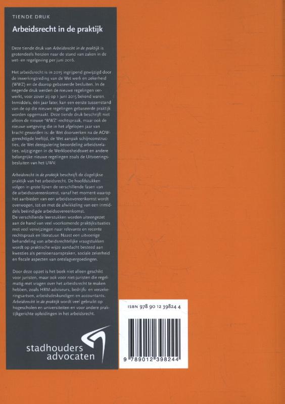 Achterkant van Arbeidsrecht in de praktijk