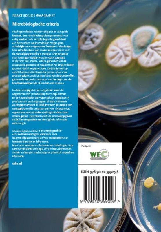 Achterkant van Microbiologische criteria (Praktijkgids Waar&Wet)