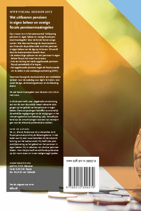 Achterkant van Wet uitfaseren pensioen in eigen beheer en overige fiscale pensioenmaatregelen.