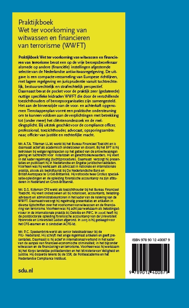 Achterkant van Wet ter voorkoming van witwassen en financieren van terrorisme