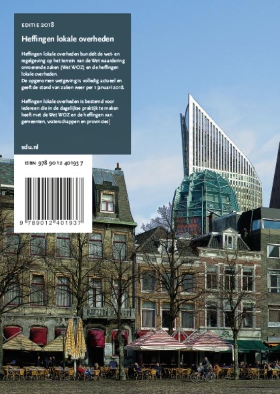 Achterkant van Heffingen lokale overheden. Editie 2018