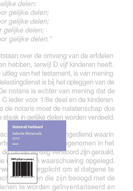 Achterkant van Notamail Verklaard