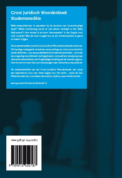 Achterkant van 2018