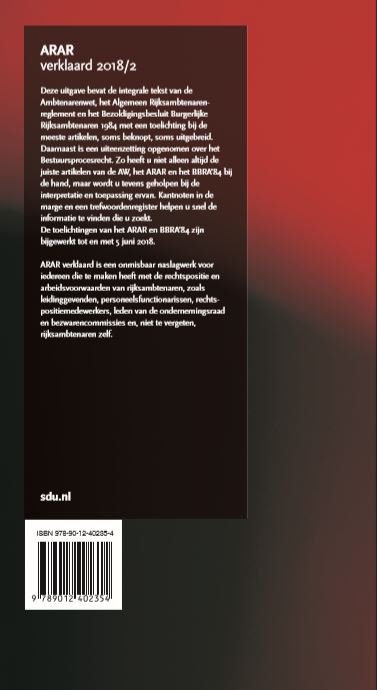 Achterkant van 2018/2