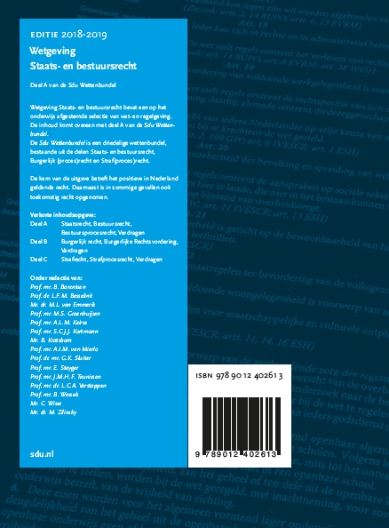 Achterkant van deel A 2018-2019