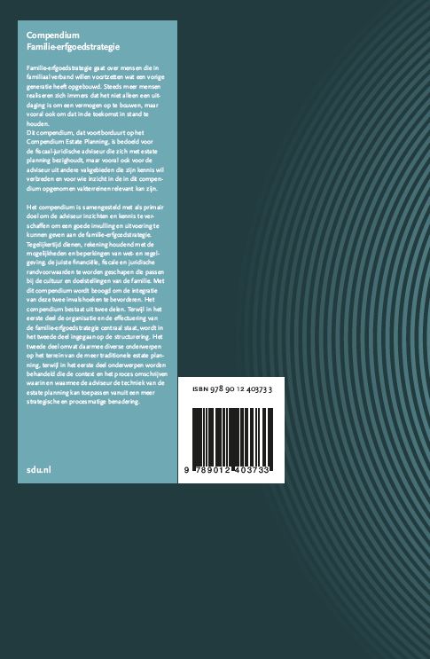 Achterkant van Compendium Familie-erfgoedstrategie