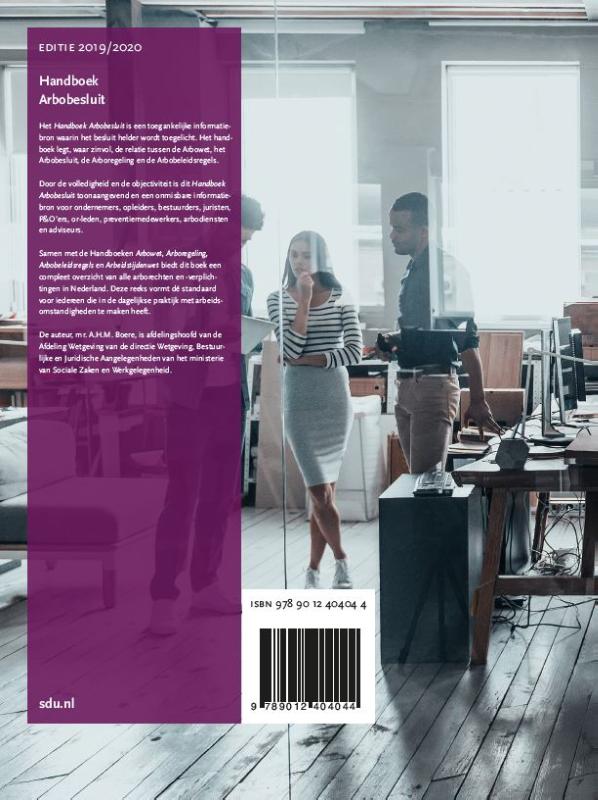 Achterkant van Handboek Arbobesluit 2019