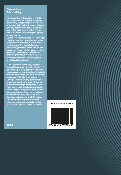 Achterkant van Compendium Echtscheiding