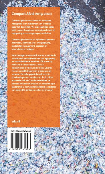 Achterkant van Compact Afval. Editie 2019-2020