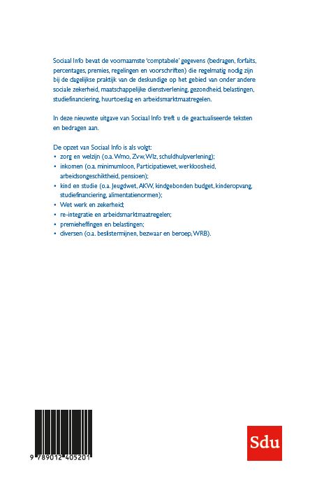 Achterkant van Sociaal Info juli 2019
