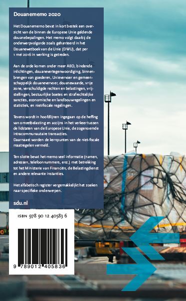Achterkant van Douanememo 2020