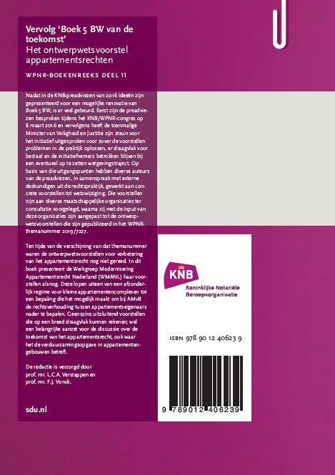 Achterkant van Vervolg Boek 5 BW van de toekomst