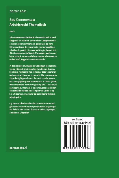 Achterkant van Arbeidsrecht Thematisch