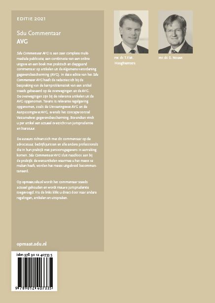 Achterkant van Editie 2021