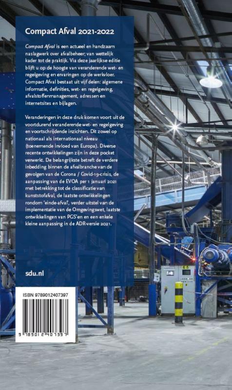 Achterkant van Compact Afval. Editie 2021-2022