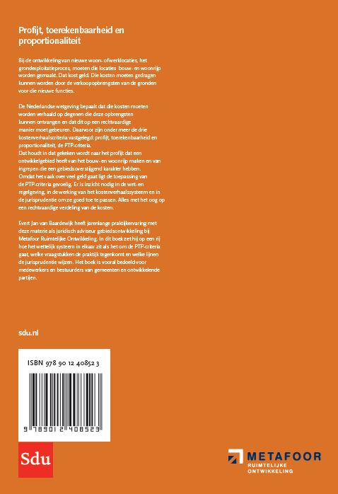 Achterkant van Profijt, toerekenbaarheid en proportionaliteit (PTP-criteria)