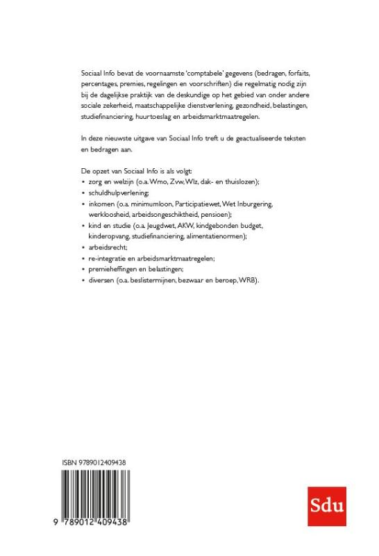 Achterkant van Sociaal info | januari 2024